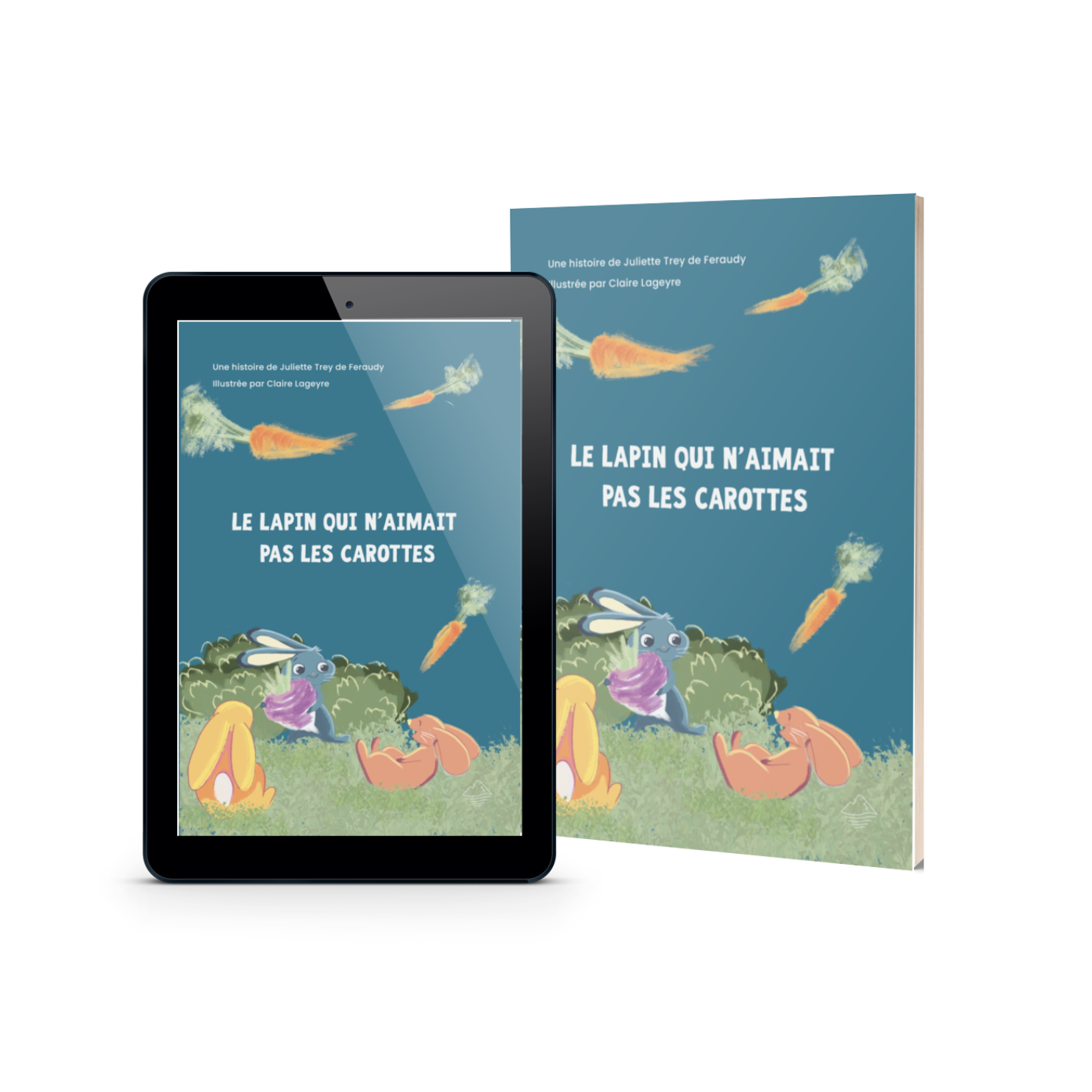 Le lapin qui n'aimait pas les carottes, livre illustré pour les 4-8 ans sur la nourriture