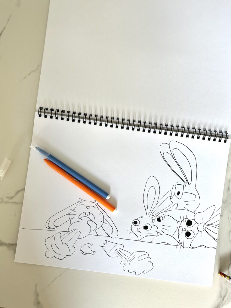 Livre de coloriage et dessins Le lapin qui n'aimait les carottes