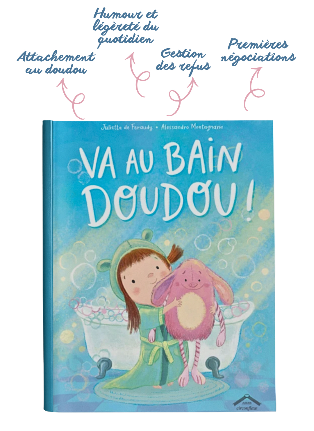 Va au bain doudou, album jeunesse sur les doudou qu'on ne veut pas laver